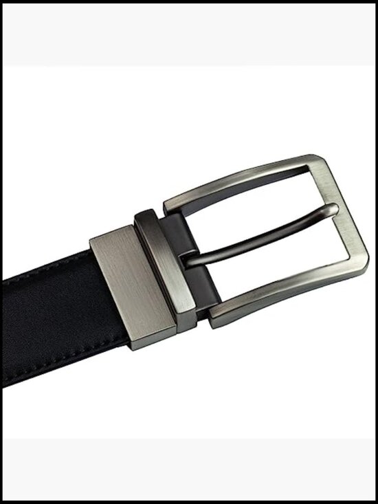 Reversible Belt Buckle Replacement Alloy Steel Classic Business